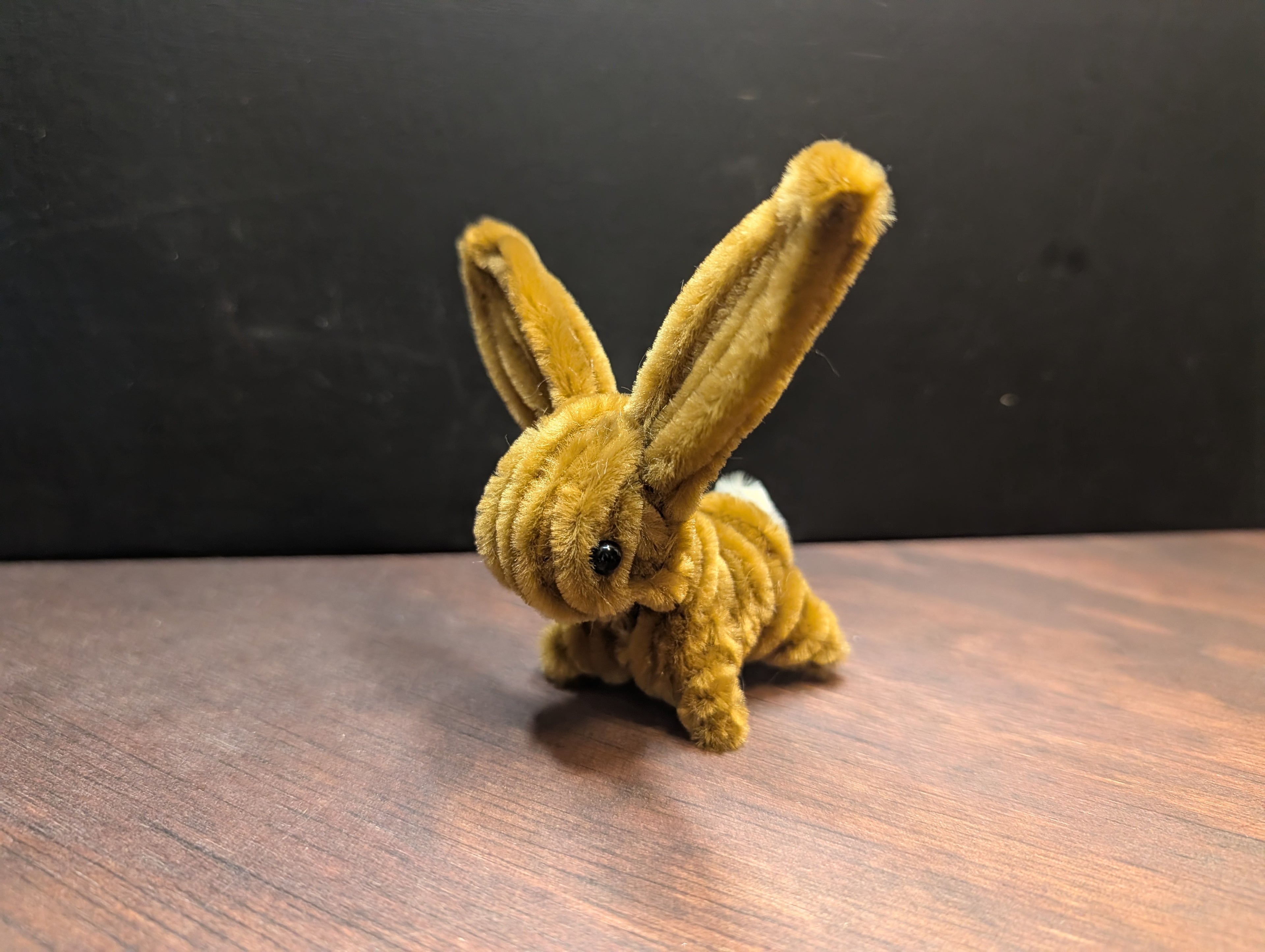 Handmade Pipe Cleaner Bunny — Made to Order — Choose Your Color — Cottagecore Desk Decor