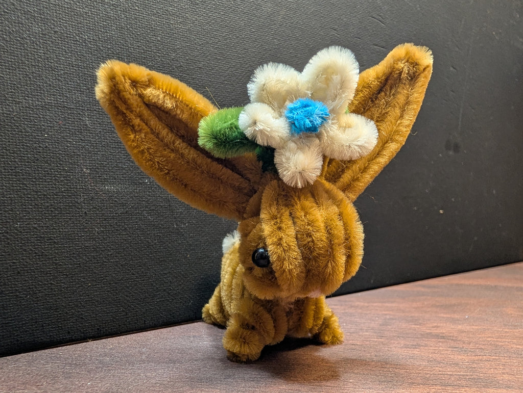 Handmade Pipe Cleaner Bunny — Made to Order — Choose Your Color — Cottagecore Desk Decor